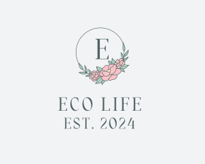 Floral Wreath Spa logo design