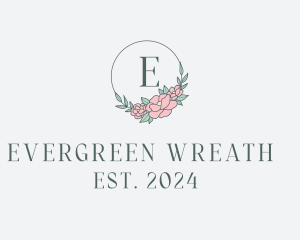 Floral Wreath Spa logo design