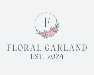 Floral Wreath Spa logo design