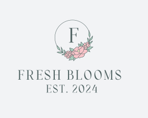 Floral Wreath Spa logo design