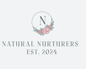 Floral Wreath Spa logo design