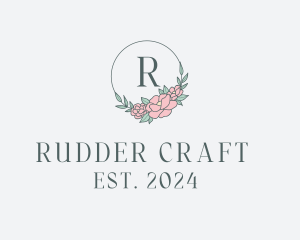 Floral Wreath Spa logo design