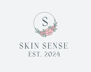 Floral Wreath Spa logo design