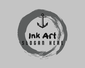 Graffiti Anchor Ink logo design