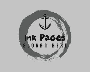 Graffiti Anchor Ink logo design