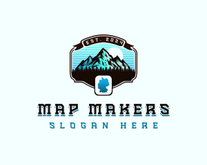 Germany Alps Mountain logo design