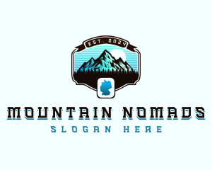 Germany Alps Mountain logo design