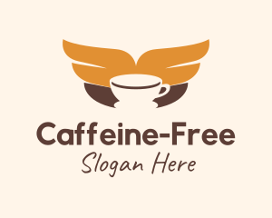 Coffee Cup Wings logo design