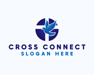 Dove Cross Religion  logo design