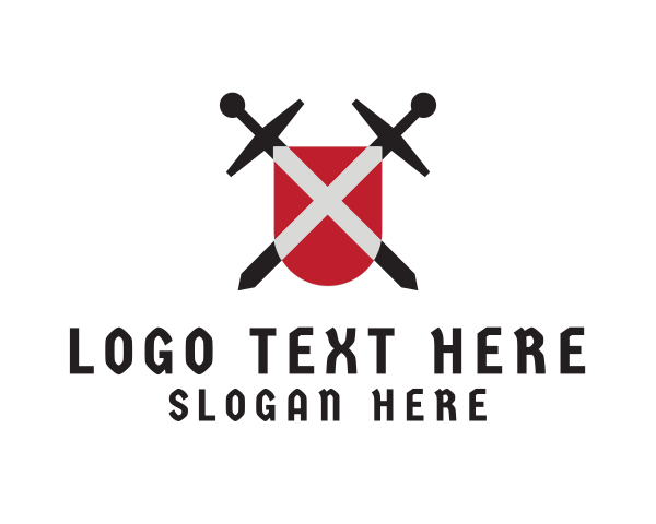Crossed logo example 1