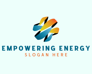 Water Fire Sustainable Energy logo design