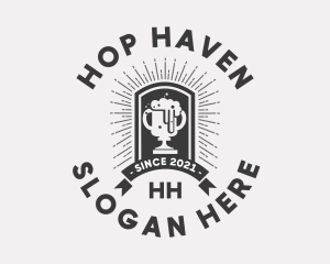 Hipster Beer Trophy logo