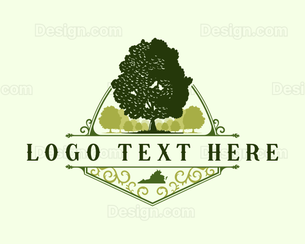 Virginia Oak Lumber Logo