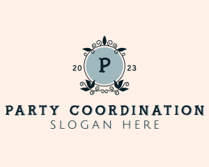 Wedding Planner Wreath logo design