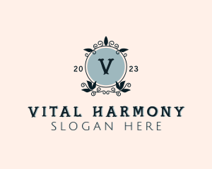 Wedding Planner Wreath logo design