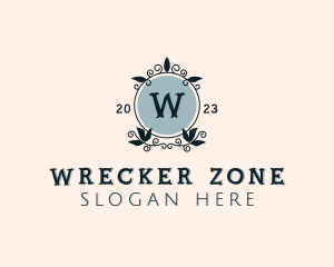 Wedding Planner Wreath logo design