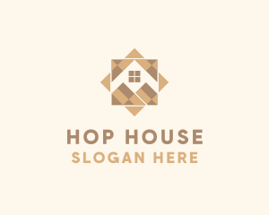 House Wooden Floor logo design