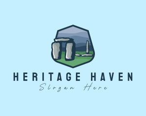 Stonehenge Tourist Spot logo design