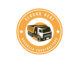 Dump Truck Transport logo design