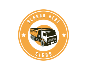 Dump Truck Transport logo design