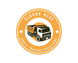 Dump Truck Transport logo design