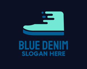 Fast Blue Footwear logo design