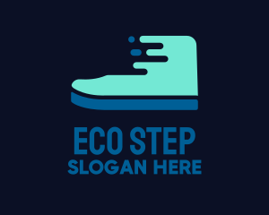 Fast Blue Footwear logo design