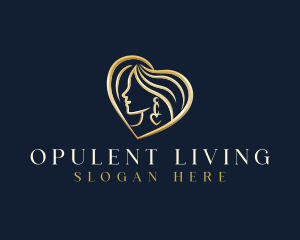 Elegant Heart Jewelry logo design