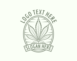 Herbal Cannabis Leaf Logo