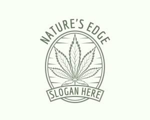 Herbal Cannabis Leaf logo design