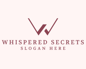 Interior Design Boutique Letter W logo design