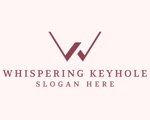 Interior Design Boutique Letter W logo design