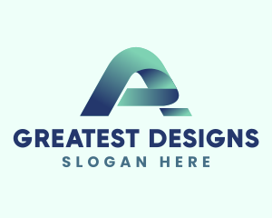 Digital Technology Letter A logo design