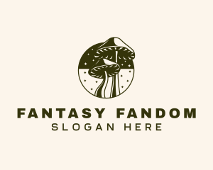 Mushroom Fantasy Magical logo design