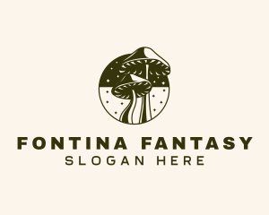 Mushroom Fantasy Magical logo design