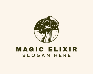 Mushroom Fantasy Magical logo design