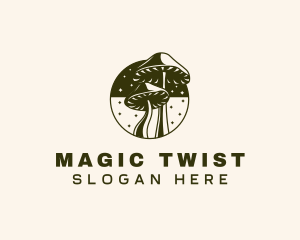 Mushroom Fantasy Magical logo design