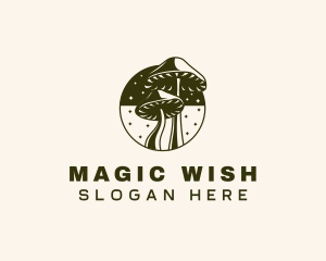 Mushroom Fantasy Magical logo design