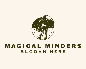 Mushroom Fantasy Magical logo design