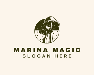 Mushroom Fantasy Magical logo design