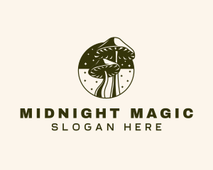 Mushroom Fantasy Magical logo design