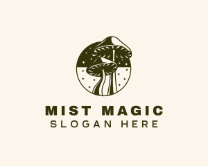 Mushroom Fantasy Magical logo design