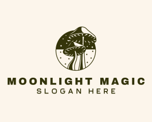 Mushroom Fantasy Magical logo design