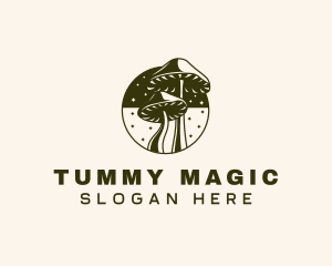 Mushroom Fantasy Magical logo design