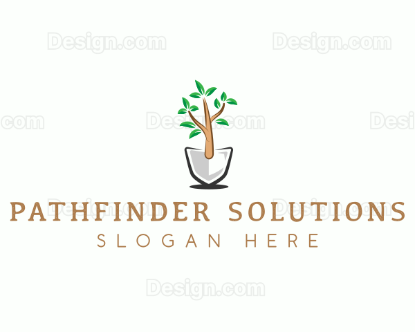 Shovel Plant Gardening Logo