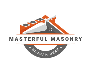 Masonry Trowel Construction logo design