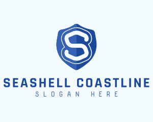 Security Shield Letter S logo design