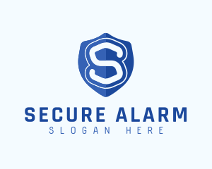 Security Shield Letter S logo design