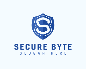 Security Shield Letter S logo design