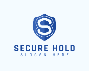 Security Shield Letter S logo design